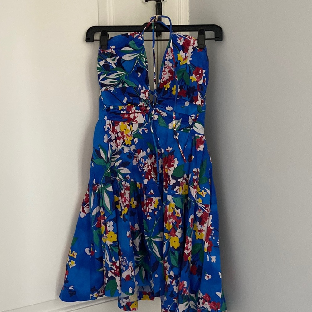 Antropologie mini tie around the neck dress